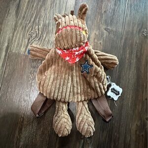 Mud Pie sheriff horse small toddler backpack western cowboy NEW baby